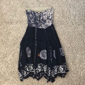 Beautiful/cute strapless boho dress